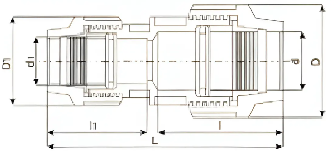 Polyprpylene Compression Reducing Coupling